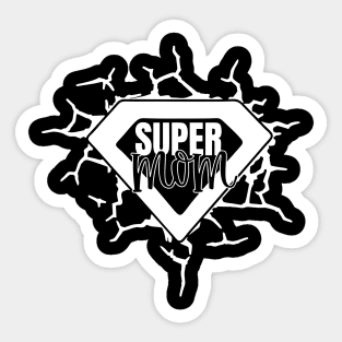 Super Mom Mothers Day Gift Sticker